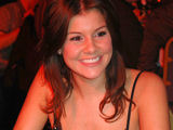 BB7's Imogen Thomas sitting at a table