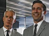 John Slattery and Jon Hamm in Mad Men