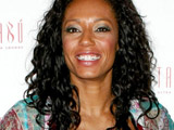 Mel B at a wrap party for her role in 'Peepshow'. Las Vegas, Nevada.