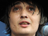 Pete Doherty performs at Glastonbury.