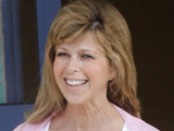 Kate Garraway leaving Imperial College hospital with her newborn son William, London