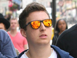 Alex Turner and Matt Helders of the Arctic Monkeys arriving at the BBC studios, London