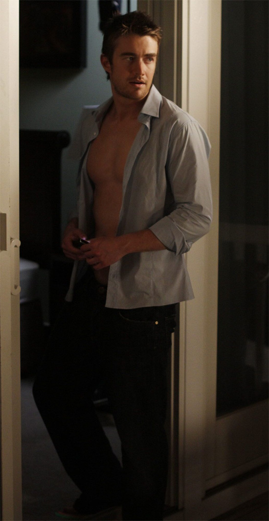 Robert with an open shirt