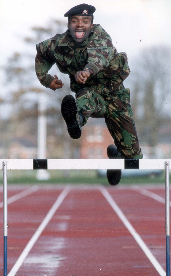 Kriss hurdle jumping