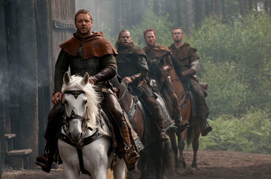 Gerard Butler with his merry men