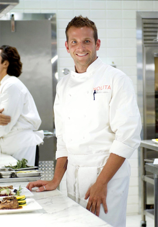 Bradley Cooper in chefs whites