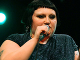 Beth Ditto from The Gossip perform a live showcase at Flèche d'Or. Paris, France.