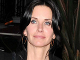 Courteney Cox leaving Il Sole restaurant