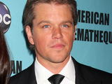 Luciana Barroso and Matt Damon at the The American Cinematheque 24th Annual Awards. Los Angeles, California.