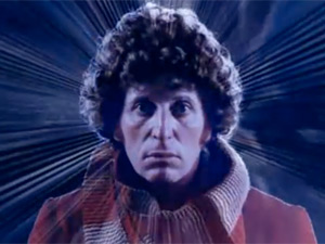 Doctor Who title sequence featuring Tom Baker
