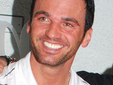Tony Dovolani and Maksim Chmerkovskiy outside Madeo restaurant
