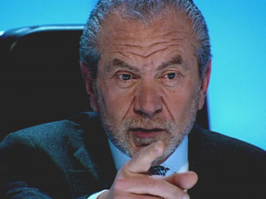 Sir Alan Sugar fires a contestant on The Apprentice
