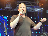 Chris Moyles presenting at Radio 1's Big Weekend