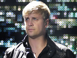 Kian Egan from Westlife performing at the Manchester Evening News Area