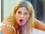 Kinga masturbating with a wine bottle