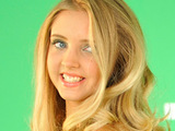 Alice Barlow filming the Hollyoaks title sequence