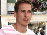 Lee Ryan leaving the BBC Radio 1 studios