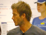 David Beckham out shopping with Victoria