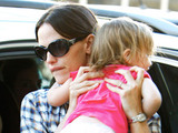 Jennifer Garner with her child