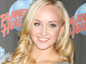 Olympic Gold Medalist Nastia Liukin promoting her new clothing line at Planet Hollywood in New York City
