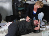 Shirley comforts Phil, telling him that he can get clean.
