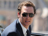 Matthew McConaughey on the set of 'The Lincoln Lawyer'