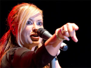 Anastacia performing live in Albufeira, Portugal