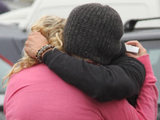 Josie hugs John James after walking out of Ultimate Big Brother
