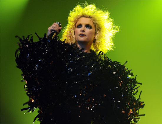 Alison Goldfrapp performing live with the band in Milan Italy