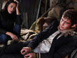 Nathan Wylde (Lyndon Ogbourne) and Natasha Wylde (Amanda Donohoe) in Emmerdale