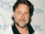 Russell Crowe arriving at the Bon Jovi 'Celebrity Only' concert in the Lyric Theatre