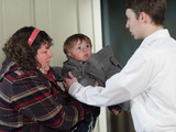 Heartbroken by the realisation she can't provide for George, she hands him over to Darren and Jodie.