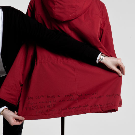 Hayley's coat from Corrie goes up for auction