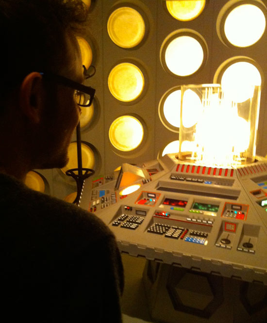 Chris and the 1980's console room