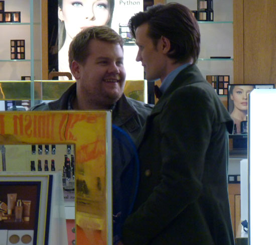 Matt Smith and James Corden