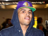 Chris Brown arrives at Ronald Reagan National Airport