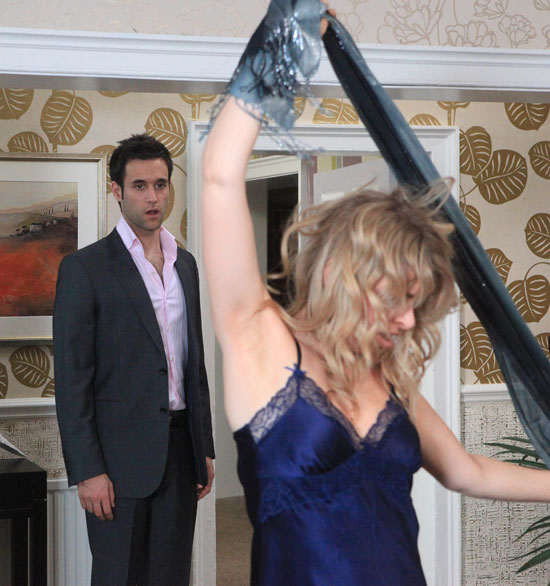 Charity is shocked when Nikhil comes home to find her in a revealing outfit