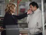 Jane Beale (Laurie Brett) and Masood Ahmed (Nitin Ganatra)