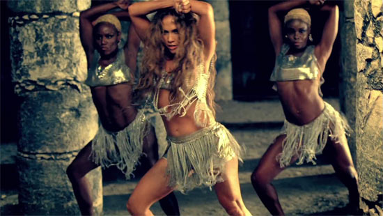 Jennifer Lopez'I'm Into You' video still 4The wind machine