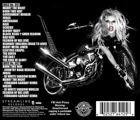 lady gaga born this way special edition disc 1. Lady Gaga #39;Born This Way#39;