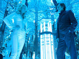 Emma Frost (January Jones) and Sebastian Shaw (Kevin Bacon) from 'X-Men: First Class'