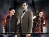 Rory Wiliams (ARTHUR DARVILL), the Doctor (MATT SMITH), Amy Pond (KAREN GILLAN)