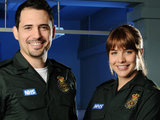 Omar (Dhafer L'Abidine) and Tamzin (Gemma Atkinson) from Casualty