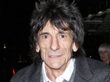 Ronnie Wood leaves Claridge's Hotel after having dinner with friends