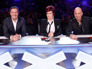Piers Morgan, Sharon Osbourne and Howie Mandel on the America's Got Talent judging panel