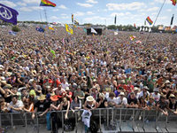 The crowd at Glastonbury
