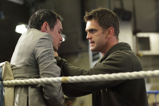 Jack Branning (Scott Maslen) and Michael Moon (Steve John Shepherd)