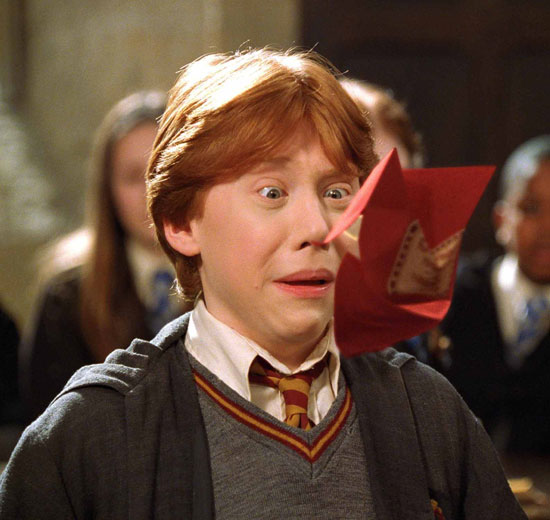 Ron gets a fright