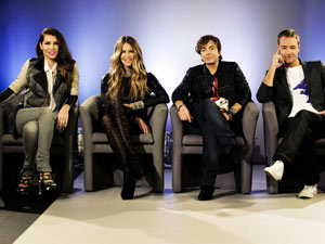 The judging panel on Britain & Irelands Next Top Model