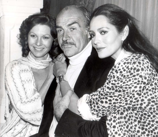 Pamela Salem, Sean Connery and Barbara Carrera